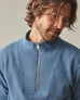 Men's French Rib Half Zip - Quiet Harbor